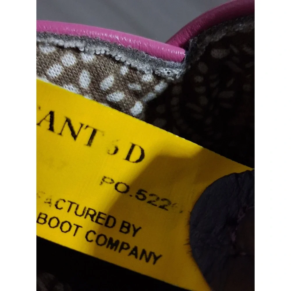 Dan Post Toddler Girls size 6 Tryke Leather Western Cowgirl Square Toe Boots